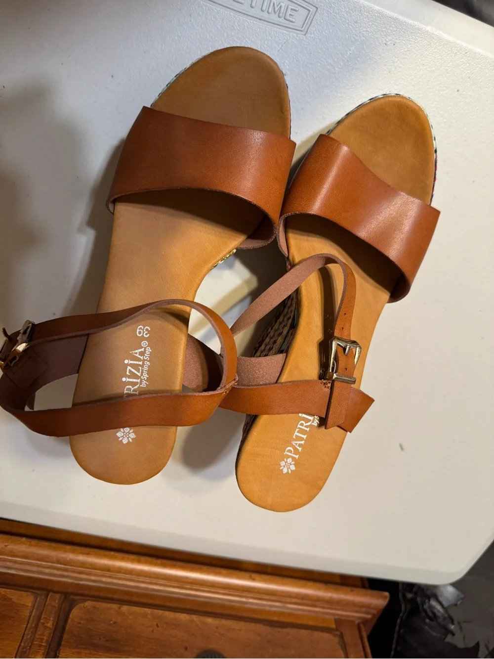 Patrizia Multi Color Wedge heels, Womens size 39 New Without Box